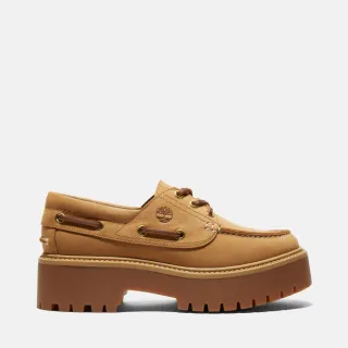 【Timberland】女款小麥色Stone Street厚底帆船鞋(A6AUS231)