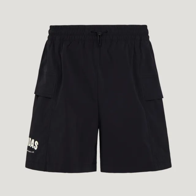 【adidas 愛迪達】短褲 女 休閒褲 亞規 GFX CARGO SHT 黑 KS5374