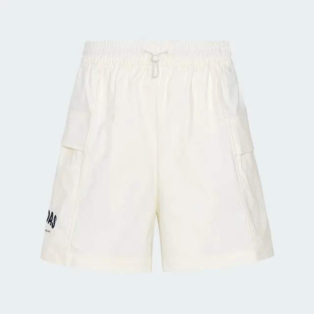 【adidas 愛迪達】短褲 女 休閒褲 亞規 GFX CARGO SHT 白 KS5373(L5214)