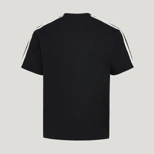 【adidas 愛迪達】短袖上衣 男 寬鬆版型 亞規 ST 3ST SS TEE 黑 KR2490(S3399)