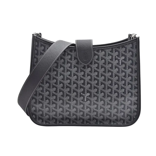 【GOYARD 高雅德】經典Musette PM系列印花防水帆布肩背/斜背包(灰色)