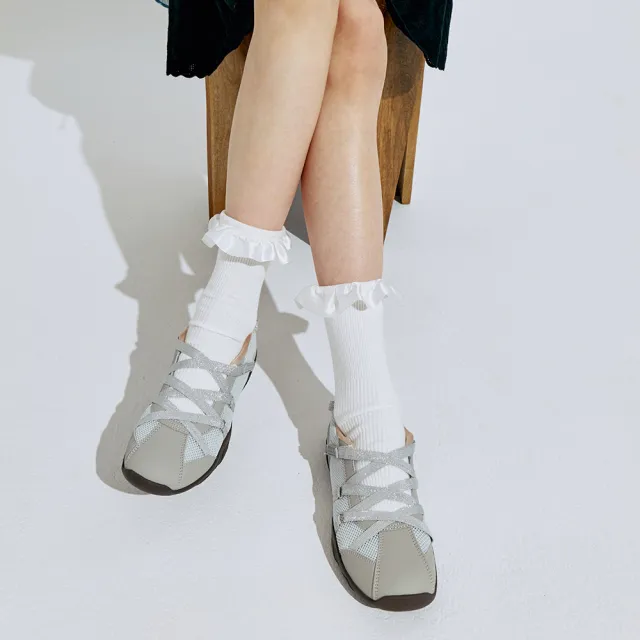 【Rockfish Weatherwear】ZANE X-STRAP SNEAKERS 交叉 綁帶 運動鞋 輕量 芭蕾舞 休閒 多色 女鞋