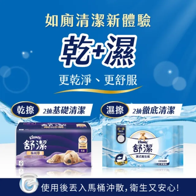 【Kleenex 舒潔】頂級四層極絨厚抽取衛生紙 60抽x48包(四層衛生紙)