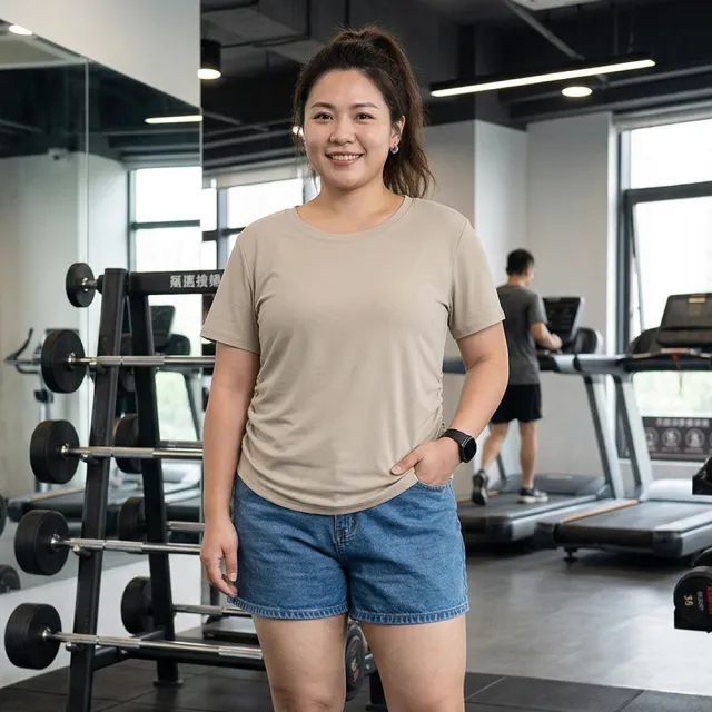 【B+ 大尺碼專家】現貨 大尺碼 女款 側邊抽繩 圓領T恤 (0101188)