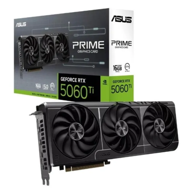 【ASUS 華碩】PRIME GeForce RTX™ 5060 Ti 16GB GDDR7 顯示卡