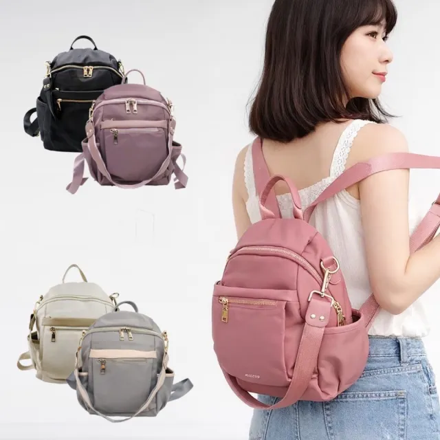 【Catsbag】防潑水兩用多層尼龍後背包A4不能放 1863(防水包 #後背包 #側肩包)