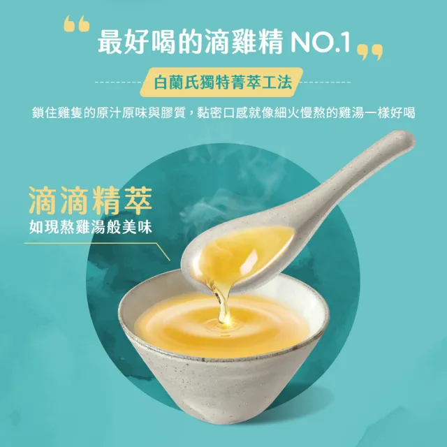 【白蘭氏】萃雞精-膠原蛋白菁萃42ml*30入*1盒 送禮首選(No.1最好喝滴雞精  膠原蛋白增量)
