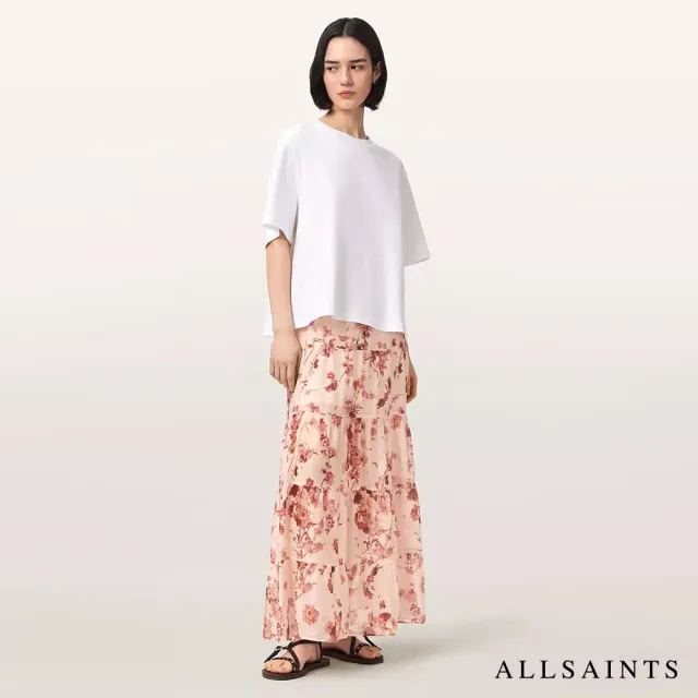 【ALLSAINTS】EVIA 真絲花卉印花長裙 W126RE(常規版型)