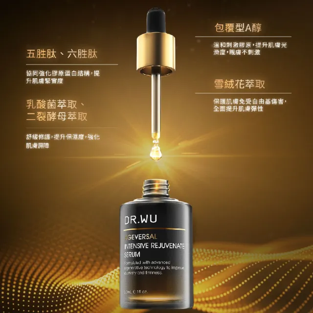 【DR.WU 達爾膚】奢華肌因逆齡全效組(精華露150ML+玫瑰PDRN新升級 超逆齡精華30ML+精華霜50ML+眼霜15ML)