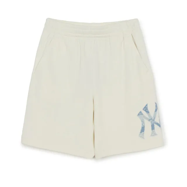【MLB】運動休閒短褲 Monogram系列 紐約洋基隊 (3ASPM0263-50CRS)