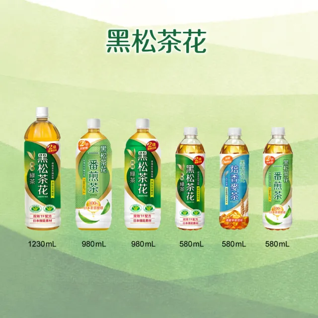 【黑松】黑松茶花焙香麥茶580mlx2箱(共48入)(TQF微笑標章)