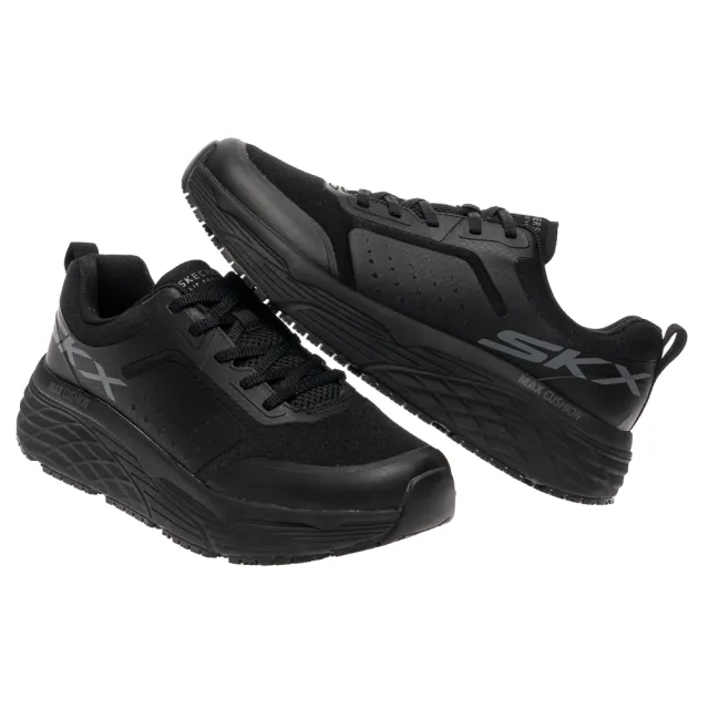 【SKECHERS】男工作鞋系列 MAX CUSHIONING ELITE SR 防潑水鞋面 (200339BLK)