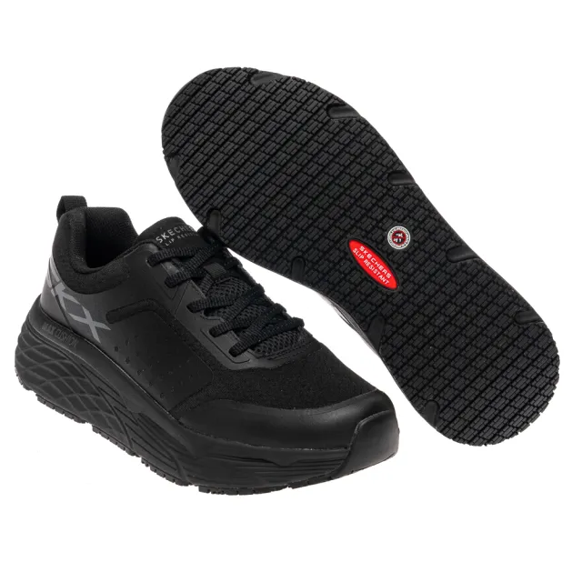 【SKECHERS】男工作鞋系列 MAX CUSHIONING ELITE SR 防潑水鞋面 (200339BLK)