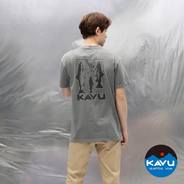 【KAVU】Salmon 棉質彈性短袖T恤 男款 朔月 #8139