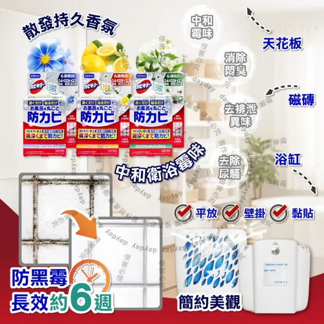 【SC Johnson】日本SC Johnson莊臣-約6週長效縫隙防霉浴廁芳香劑8ml/盒(放置型消臭廁所香氛去味擴香除黑斑)
