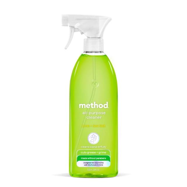 【method 美則】全效多功能清潔劑 – 萊姆海鹽828ml(微波爐、烤箱、冰箱、木質)