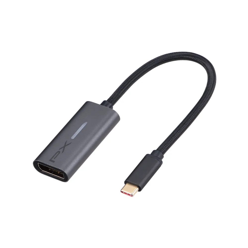 【PX 大通】★CD8 USB TYPE-C 轉 DP 8K高畫質影音轉接器HUB集線器 (DP 1.4/USB3.1/支援投影機.顯示器.螢幕)
