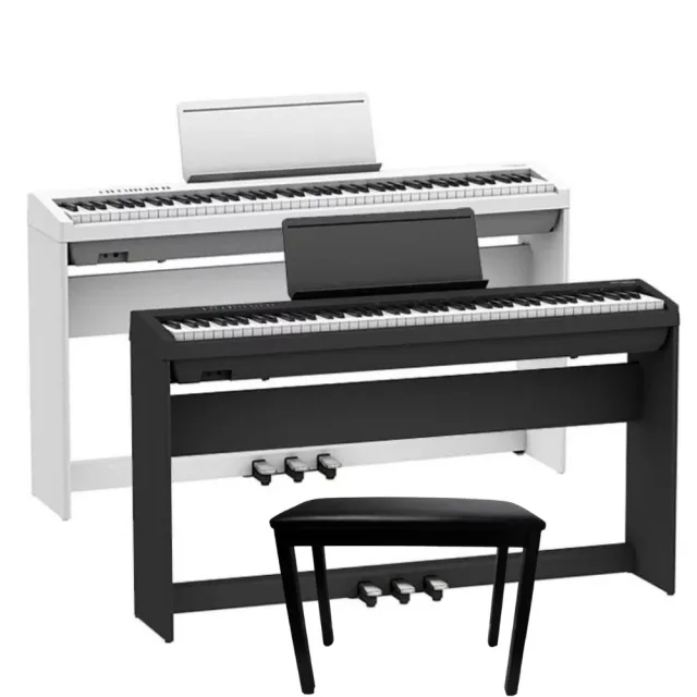 【ROLAND 樂蘭】FP30X 88鍵電鋼琴 全套組 黑色/白色(（含琴椅 耳機 原廠保固）)