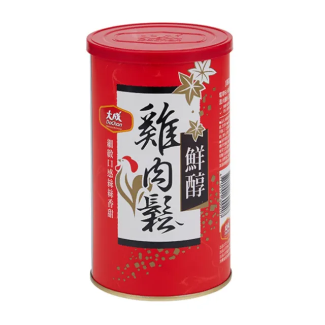 【大成】鮮醇雞肉鬆160g*6罐組｜大成食品 送禮推薦(禮盒 伴手禮 國產雞 無添加豆粉 無防腐劑 新年 春節)