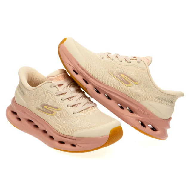 【SKECHERS】女鞋 慢跑系列 慢跑鞋 瞬穿舒適科技 GO RUN MAX CUSHIONING GLIDE-STEP(129403NAT)