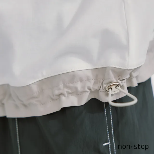 【non-stop】隨性條紋斑馬拼接T恤-2色