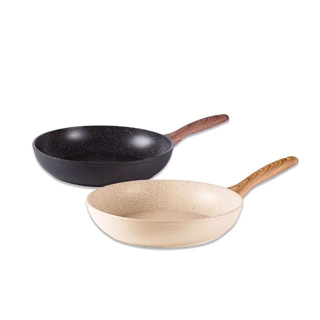 【Sambonet】義大利 Sambonet RockNRose 平底鍋/兩色任選/24cm(義大利製/不沾鍋/鍋具/平底鍋)