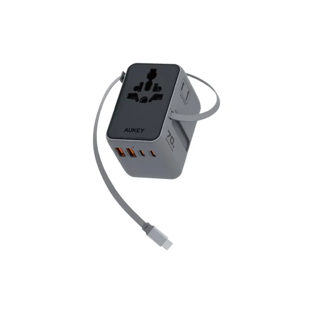 【AUKEY】The One S氮化鎵七合一 萬國旅行充電器 70W (PA-TA14)