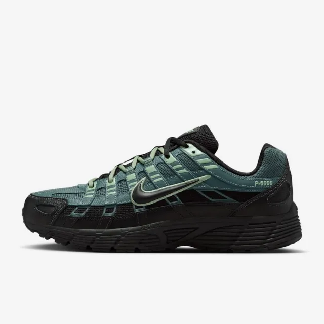 【NIKE 耐吉】運動鞋 休閒鞋 男鞋 NIKE P-6000 PRM 緩震 抓地力 復古 綠黑 (IH8042001)