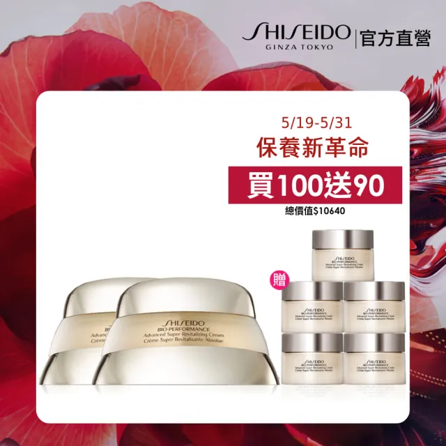 【SHISEIDO 資生堂國際櫃】百優雙入組50mL+50mL(乳霜/晚霜/日霜/晚霜/保濕/抗老)
