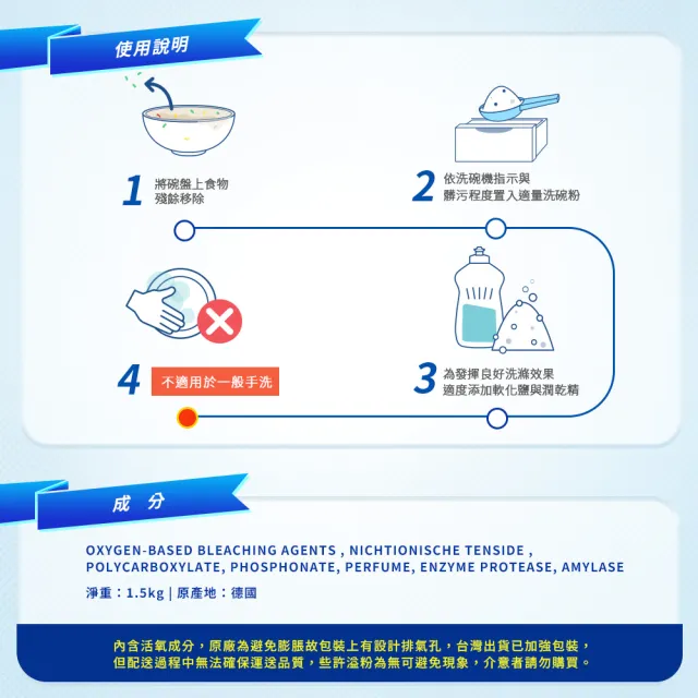 【Minel 米諾】洗碗機專用無磷洗碗粉1.5kg*9入(無刺鼻香味/強效去油/全機型適用)