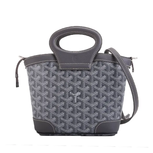 【GOYARD 高雅德】Beluga Mini Bag Y字老花手提斜背包(灰色)