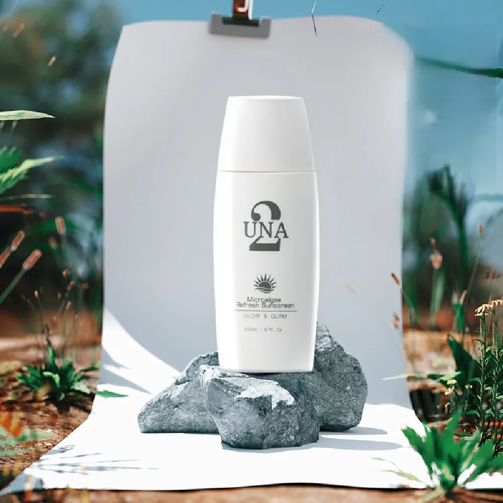 【BIOCROWN 百匡】UNA優娜 SPF50★★★ 抗藍光清透防曬乳 50ml(綠藻清透防曬乳)
