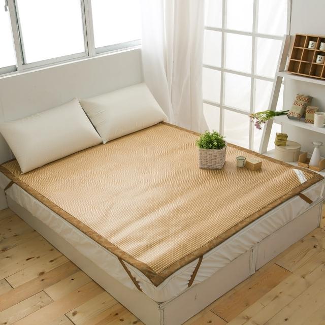 【A-nice】日本精品 3D透氣加厚 高密度 加厚編織 頂級軟藤涼蓆(雙人加大/6呎 / TWO)