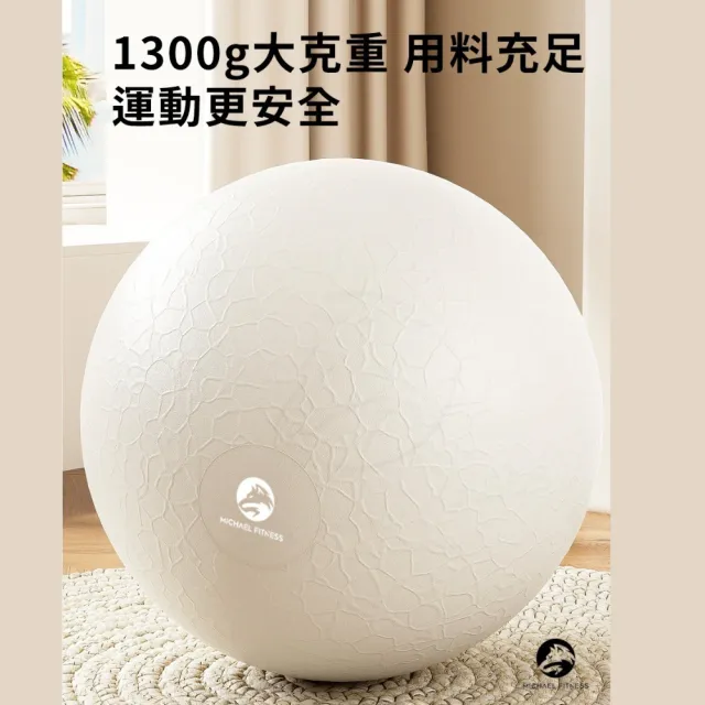 【Michael Fitness 麥克健身】加厚防爆瑜珈球 55cm S號 瑜珈球 抗力球 健身球 核心訓練 居家運動