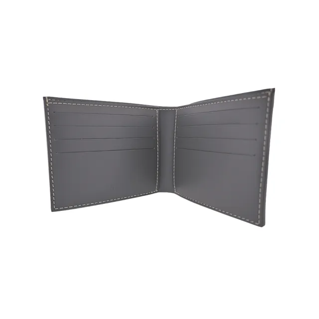 【GOYARD 高雅德】Victoire 帆布LOGO牛皮八卡短夾(灰/內裡淺灰)