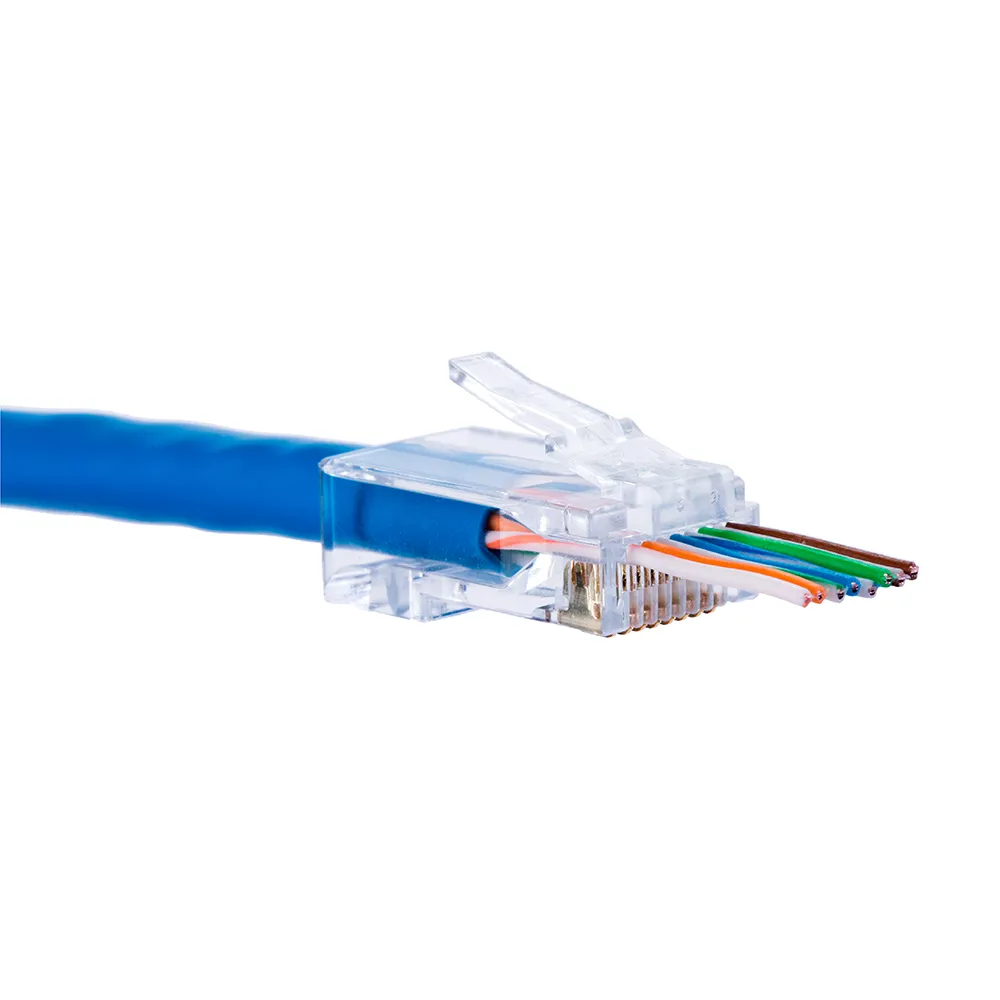 (美國T3) Cat6 穿透式水晶頭 UTP 50入(水晶頭 / 網路線頭)