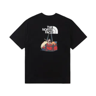 【The North Face】北面男女款黑色背面大尺寸印花短袖T恤｜8GVPJK3
