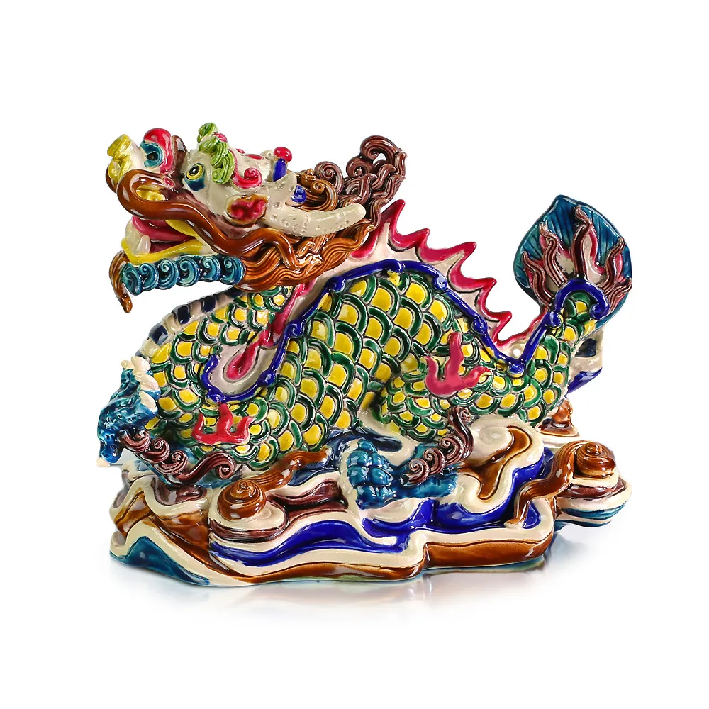 急須　竹形　鳥図　智盧　陶光　林智信　林俊亨作　交趾焼　陶磁器　台湾交趾 開運方程式】台灣交趾陶龍筆山文鎮筆架開運擺件(林智信大師落款監製NO