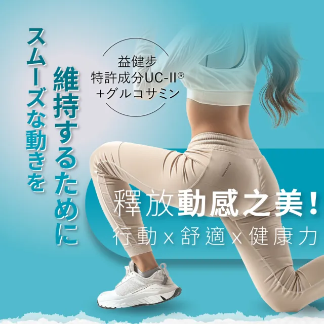 【御熹堂】益健步 雞軟骨萃取專利UC-II+葡萄糖胺6入組(一入60顆、21項特許專利、專科醫師推薦)