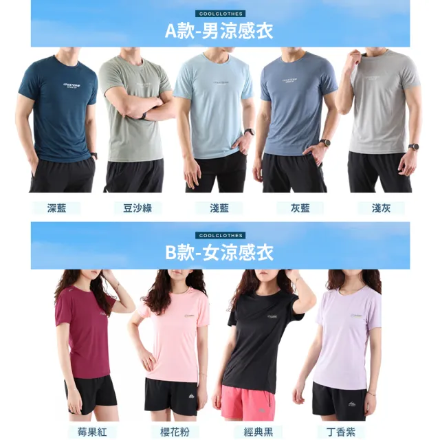 【JU SHOP】買一送一!男女抗夏涼爽套裝 涼感衣 速乾褲(下著 運動褲 束口褲 運動短褲 抗UV 吸濕排汗 防曬)