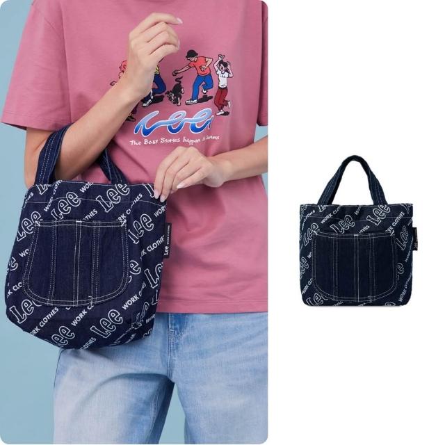【Lee】男女同款 斜背包 / 滿版LOGO印花 手提包 手提袋 共1色 / LB624002898