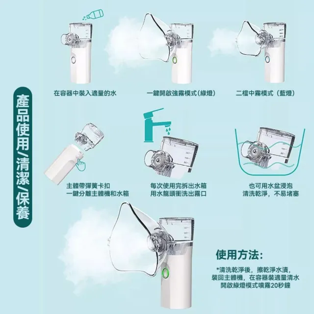 霧化機 寵物加濕器 寵物噴霧器 貓咪霧化器（充電款）(靜音降噪/貓狗通用/含配件)