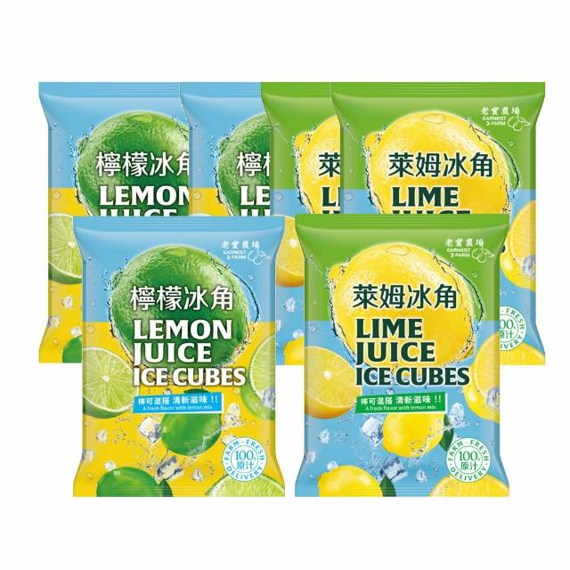 【EARNEST FARM 老實農場】100%檸檬/萊姆冰角任選6袋(28mlX10個/袋)