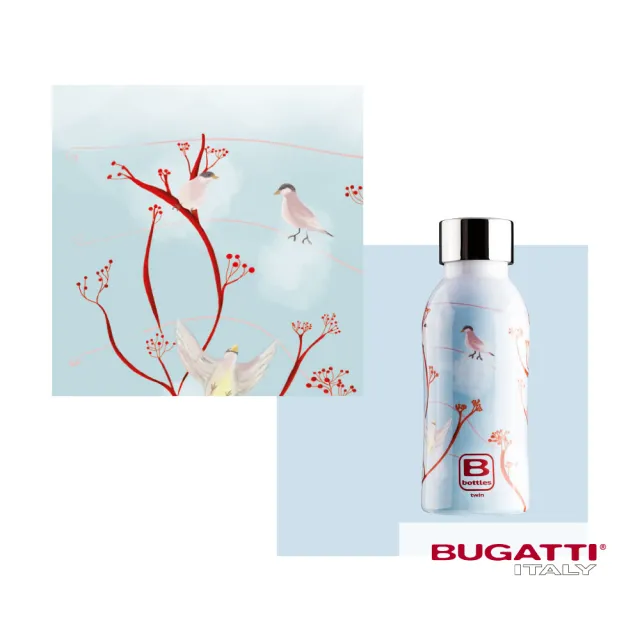 【Bugatti 布加迪】買1送1 義大利 設計師系列 350ml保溫瓶(316醫療級不鏽鋼/任選2色)