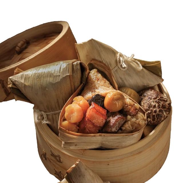 【晶華酒店】台北晶華酒店 干貝八寶粽禮盒4入(干貝八寶粽180g*4顆/盒/端午節肉粽．賞星鮮嚴選)
