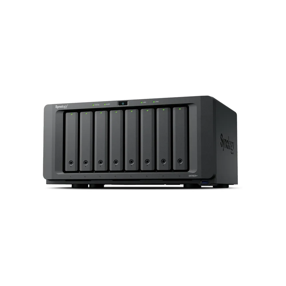 【Synology 群暉科技】搭20TBx2★DS1825+ 8Bay NAS 網路儲存伺服器(AMD/8GB)+(HAT3320-20T)