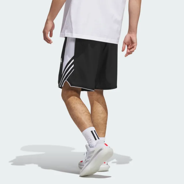 【adidas 愛迪達】短褲 男 運動褲 吸濕排汗 CRAZYLITE SHORT 黑 JX6381