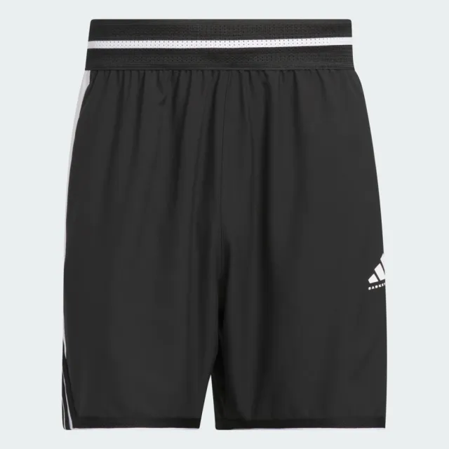 【adidas 愛迪達】短褲 男 運動褲 吸濕排汗 CRAZYLITE SHORT 黑 JX6381