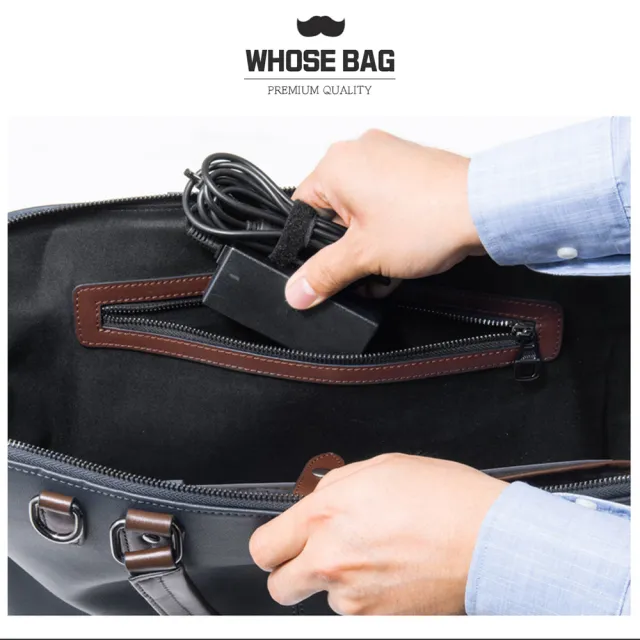 【WHOSE BAG】雙11 真皮商務公事包｜頭層牛皮手提側背包 大容量筆電包 通勤出差男女適用 NO.WBSA