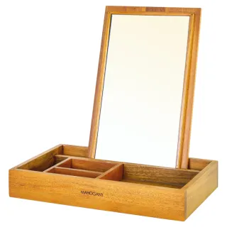 【Mahogany 瑪荷尼家具】免組裝 32X20X6  盒鏡  全原木桃花心木 化妝鏡 ART-E08